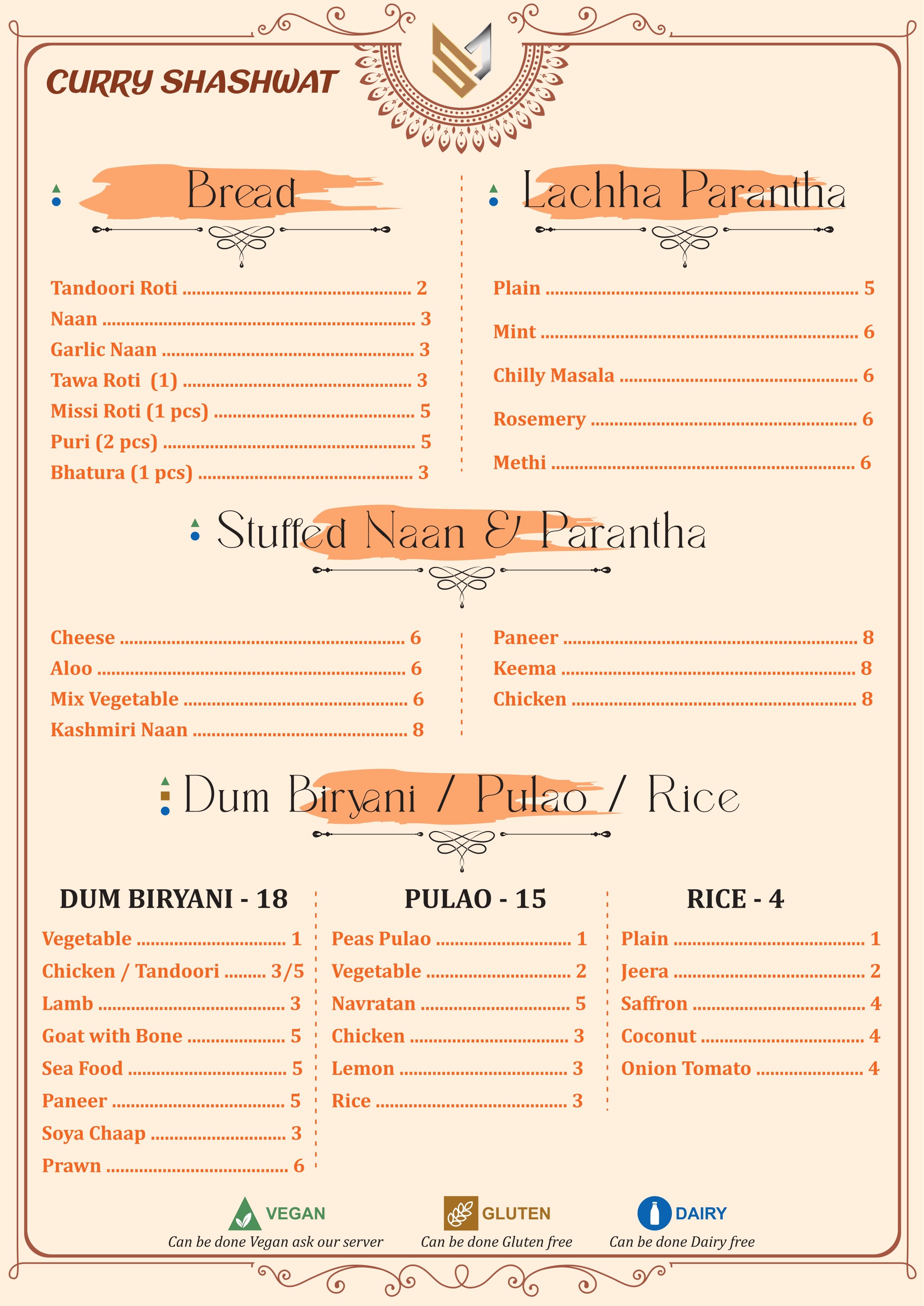 Menu page 6